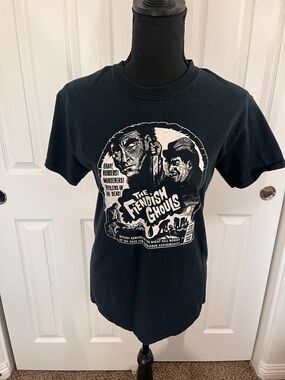 Fiendish Ghouls Horror Graphic Tee Size Small Retro Monster Movie Shirt